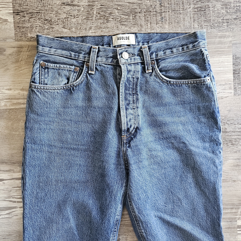 Agolde Jeans With Button Up Fly And Ram Hem Size 27 - Picture 4 of 11